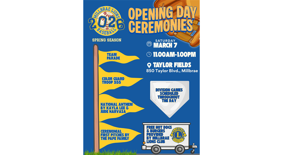 Spring 2026 Opening Day Ceremonies Schedule